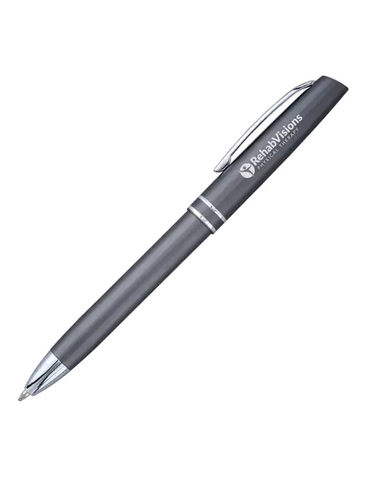 Gunmetal Anguilla Black Ink Pen w/RV Physical Therapy Logo