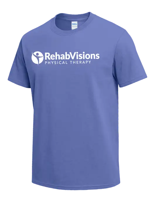 Light Purple Heavyweight 6.1 oz T-Shirt w/RV Physical Therapy Logo