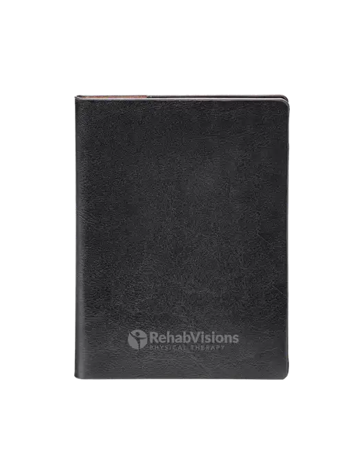 Fabrizio Black Rfid Passport Holder w/RV Physical Therapy Logo