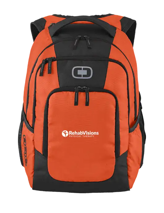 OGIO Orange Logan Laptop Backpack
 w/RV Physical Therapy Logo
