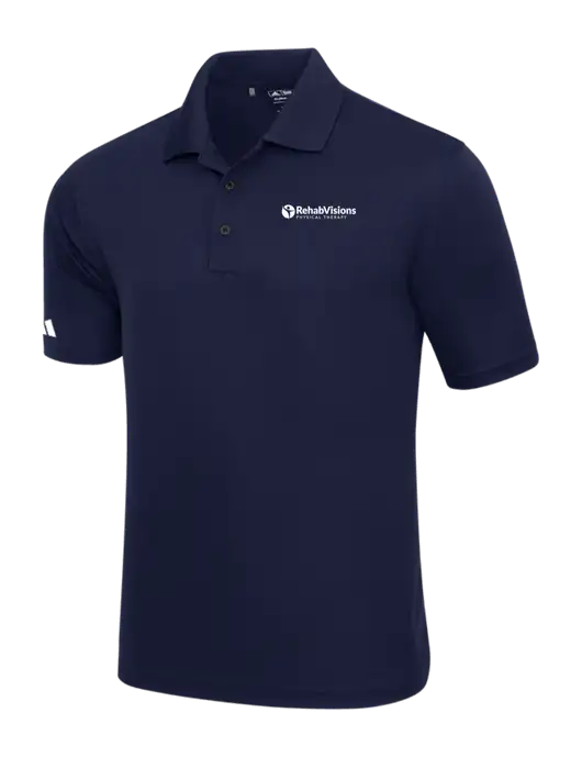 Adidas Navy Basic Sport Polo w/RV Physical Therapy Logo