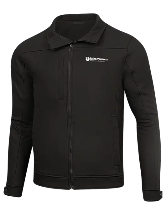 Cornerstone Black Duck Bonded Soft Shell Jacket w/RV Physical Therapy Logo