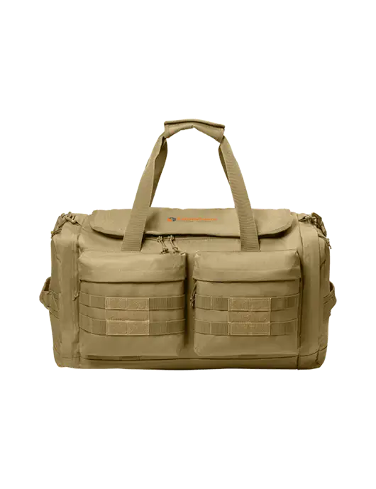 CornerStone Dark Tan Tactical Duffel w/RV Physical Therapy Logo