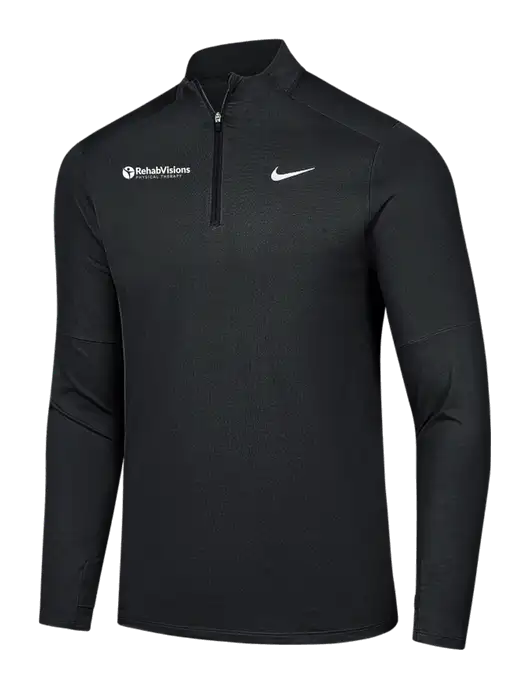 Nike Black Dri-FIT Element 1/2-Zip Pullover w/RV Physical Therapy Logo