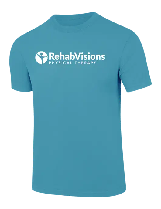 Comfort Colors 6.1 oz Sapphire Heavyweight Ring Spun T-Shirt w/RV Physical Therapy Logo