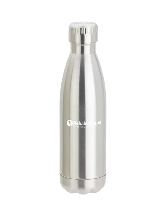 City Go Silver 17 oz Insulated Bottle w/RV Physical Therapy Logo