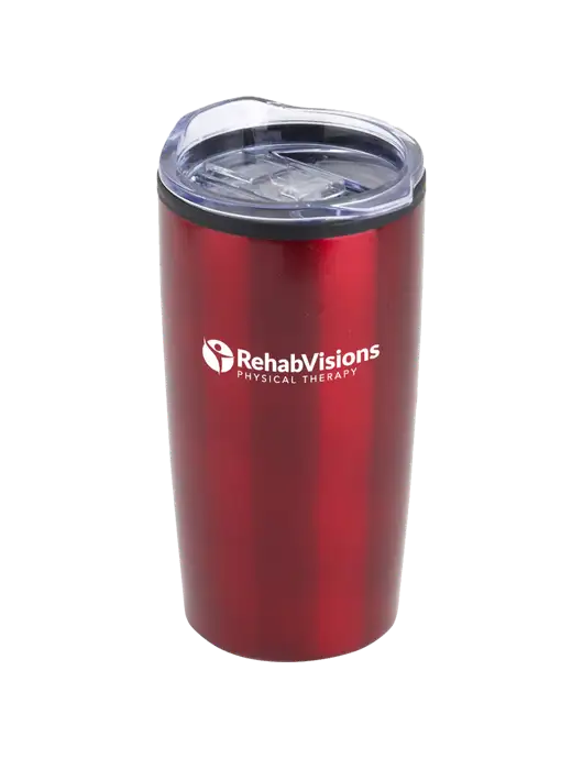 Olympus Red 20 oz Tumbler w/RV Physical Therapy Logo