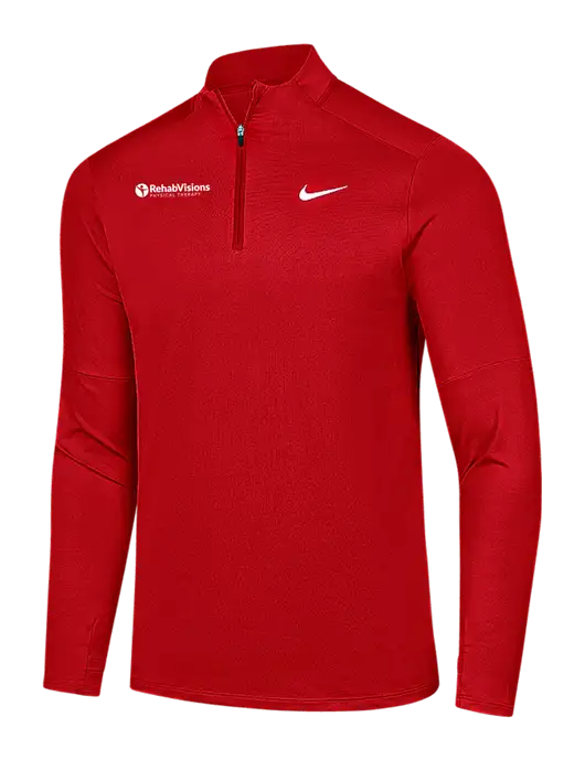 Nike Red Dri-FIT Element 1/2-Zip Pullover w/RV Physical Therapy Logo