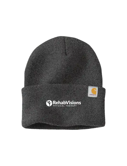 Carhartt Dark Grey Watch Cap 2.0 w/RV Physical Therapy Logo