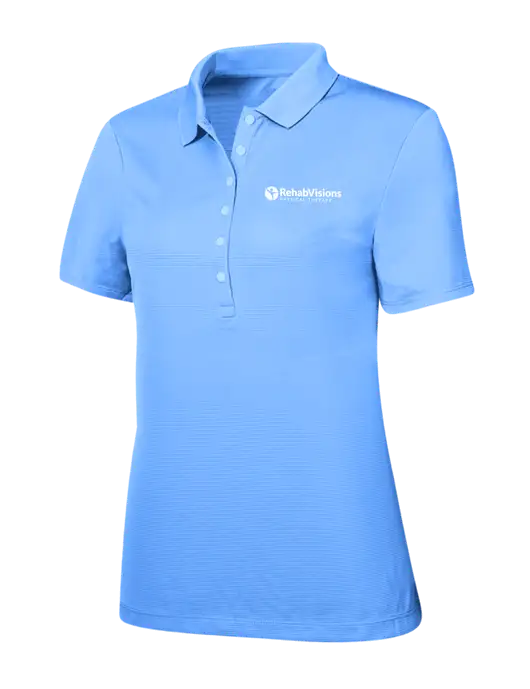 Callaway Womens Ottoman Light Blue Polo w/RV Physical Therapy Logo