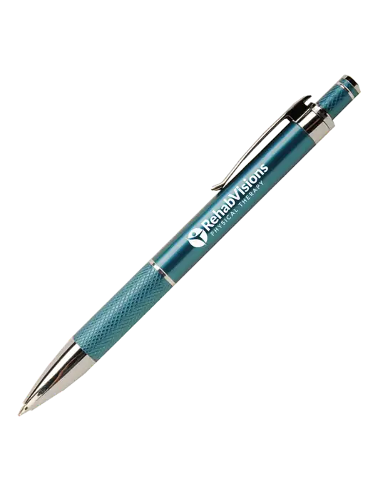 Diamond Etched Sapphire Pen - Black Ink w/RV Physical Therapy Logo