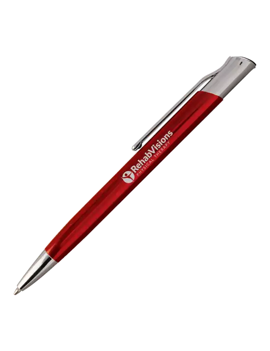San Malo Red Pen - Black Ink w/RV Physical Therapy Logo