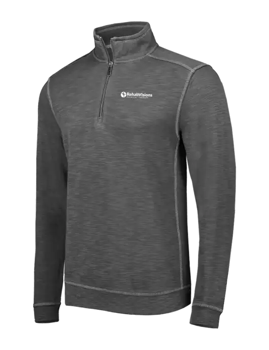 Tommy Bahama Dark Grey Tobago Bay 1/2 Zip w/RV Physical Therapy Logo