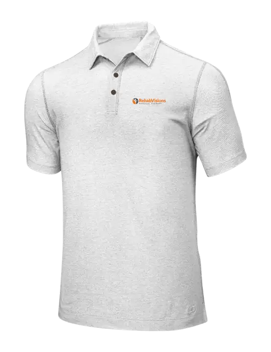 OGIO White ONYX Polo w/RV Physical Therapy Logo
