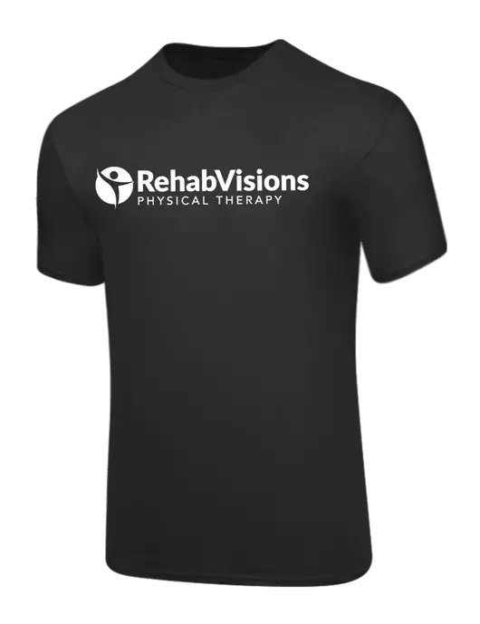 Core Blend Charcoal Grey T-Shirt w/RV Physical Therapy Logo