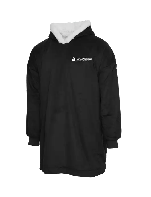 Wearable Lodge Black Blanket w/RV Physical Therapy Logo