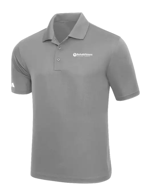 Adidas Light Grey Basic Sport Polo w/RV Physical Therapy Logo