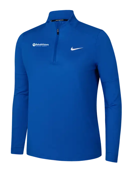 Nike Royal Womens Dri-FIT Element 1/2-Zip Pullover w/RV Physical Therapy Logo