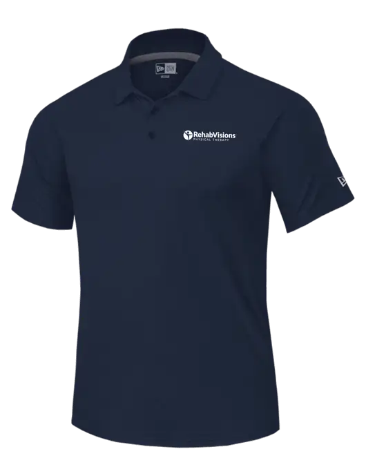 New Era Navy Power Polo w/RV Physical Therapy Logo