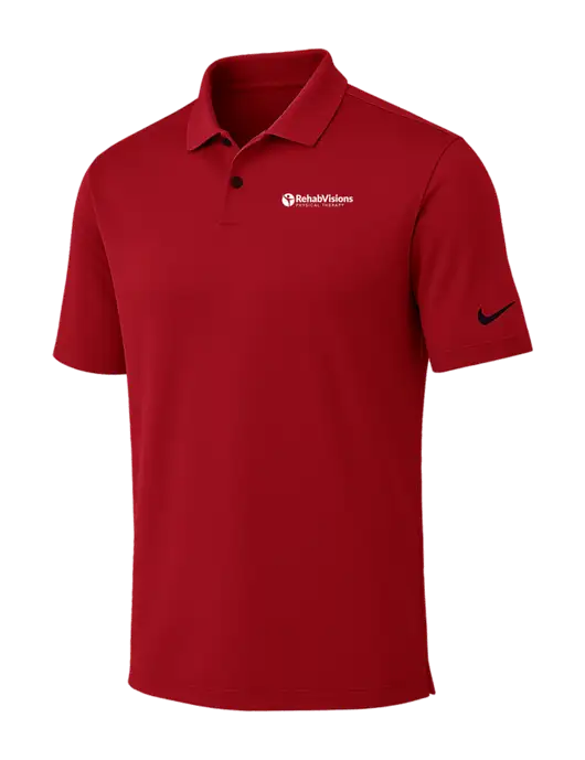 Nike Red Dri-FIT Vapor Polo w/RV Physical Therapy Logo