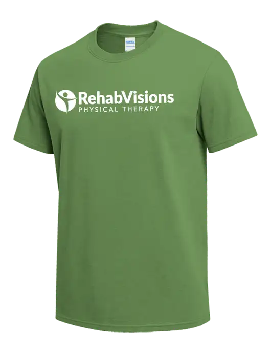 Light Kelly Green Heavyweight 6.1 oz T-Shirt w/RV Physical Therapy Logo