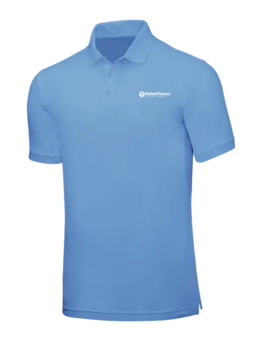 Carolina Blue Core Classic Pique w/RV Physical Therapy Logo