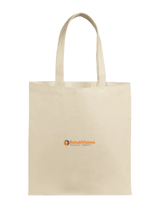 Eco Blend Natural Canvas Tote w/RV Physical Therapy Logo