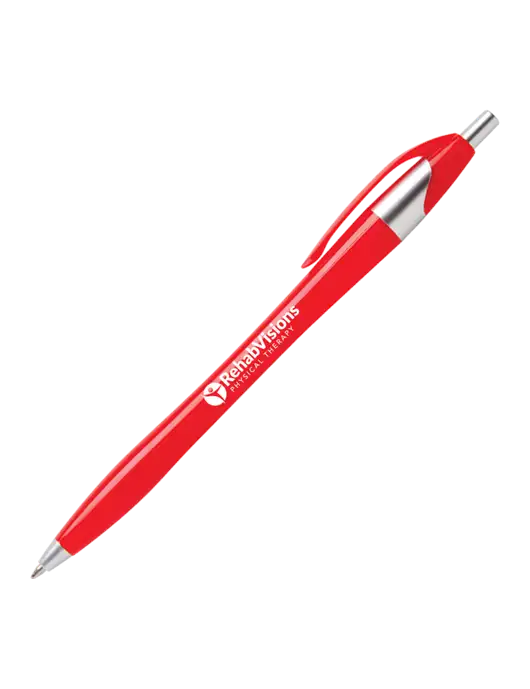 Novella Red Platinum Pen - Blue Ink w/RV Physical Therapy Logo