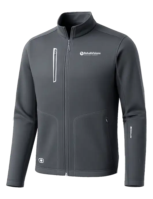 OGIO Dark Grey Endurance Fulcrum Full-Zip w/RV Physical Therapy Logo