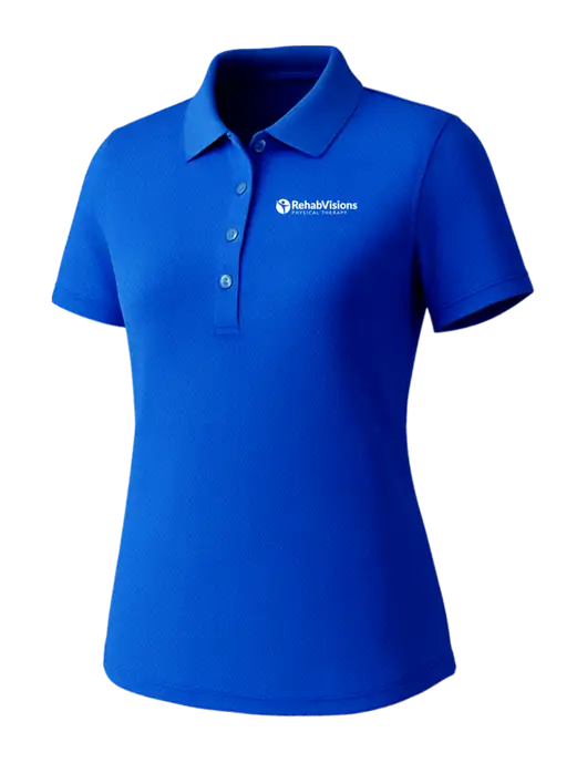 Callaway Womens Core Royal Performance Polo w/RV Physical Therapy Logo