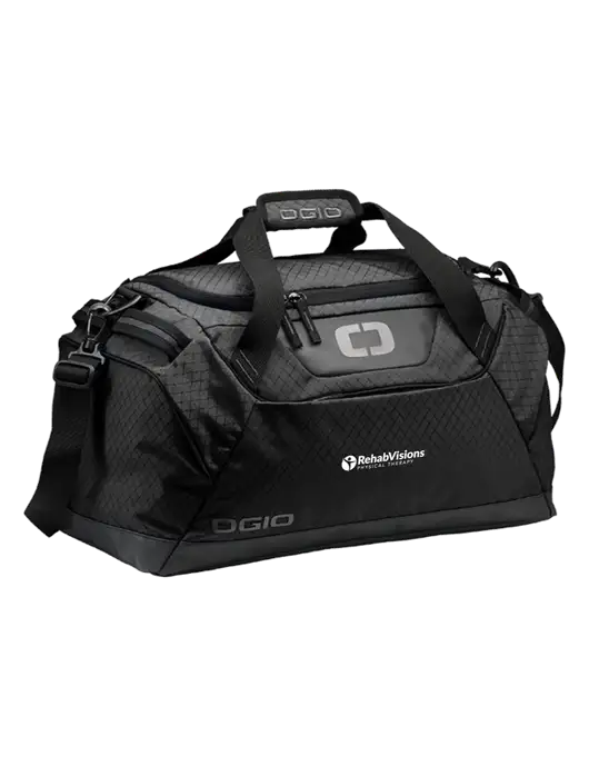 OGIO Black Catalyst Duffle
 w/RV Physical Therapy Logo