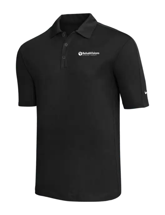 Nike Black Tech Sport Dri-FIT Polo w/RV Physical Therapy Logo