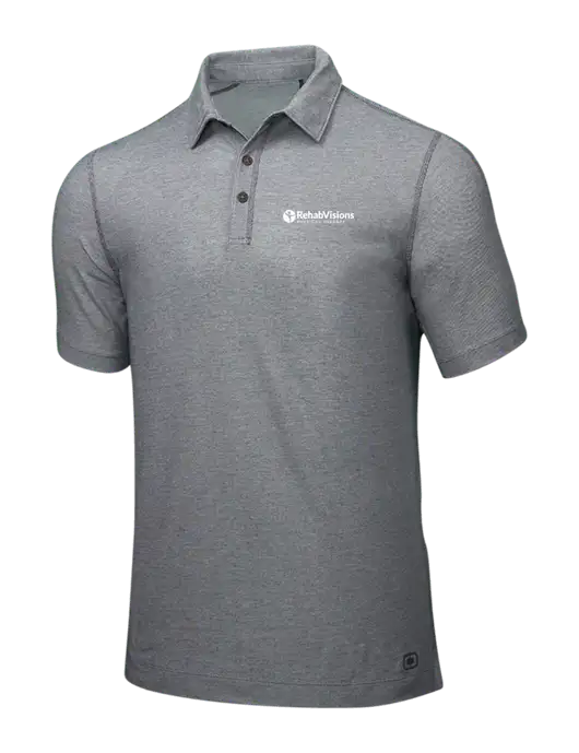 OGIO Medium Grey ONYX Polo w/RV Physical Therapy Logo