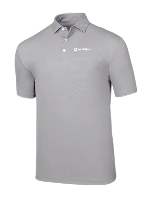Callaway Birdseye Light Grey Polo w/RV Physical Therapy Logo