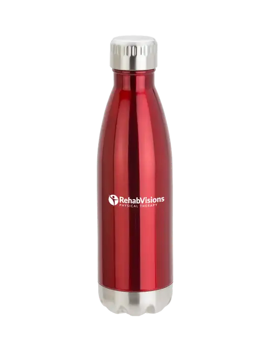 City Go Red 17 oz Insulated Bottle w/RV Physical Therapy Logo