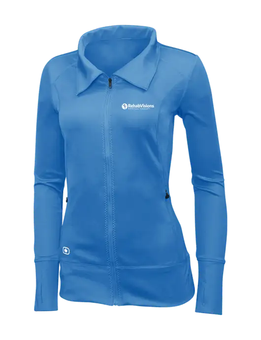 OGIO Royal Blue Womens Endurance Fulcrum Full-Zip w/RV Physical Therapy Logo
