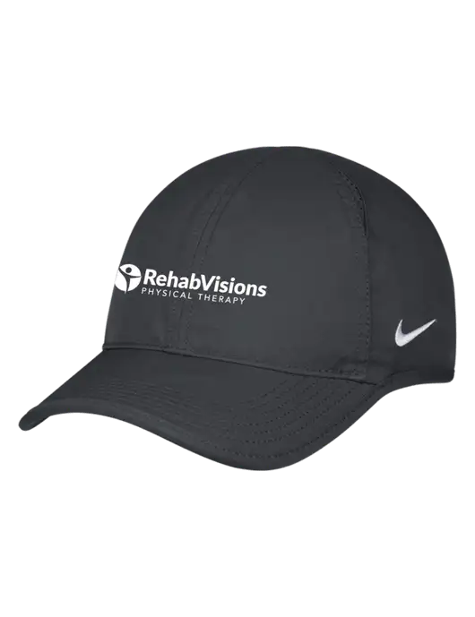 Nike Charcoal Featherlight Cap w/RV Physical Therapy Logo
