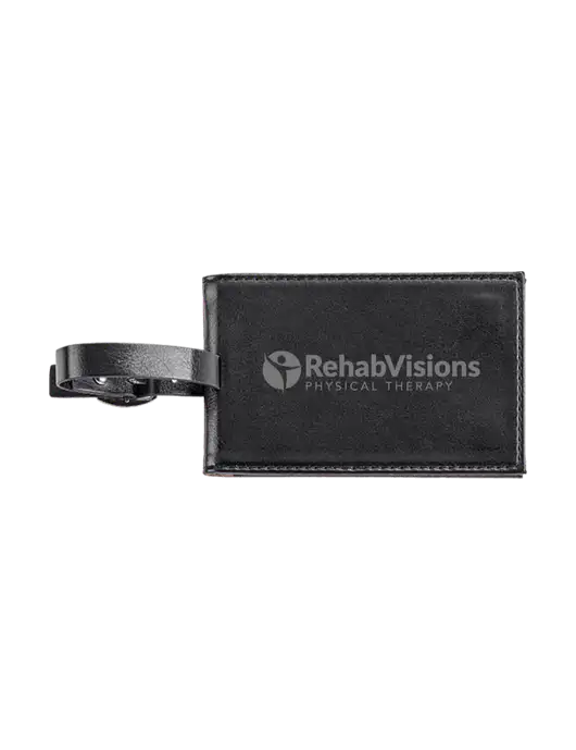 Fabrizio Black Executive Luggage Tag w/RV Physical Therapy Logo