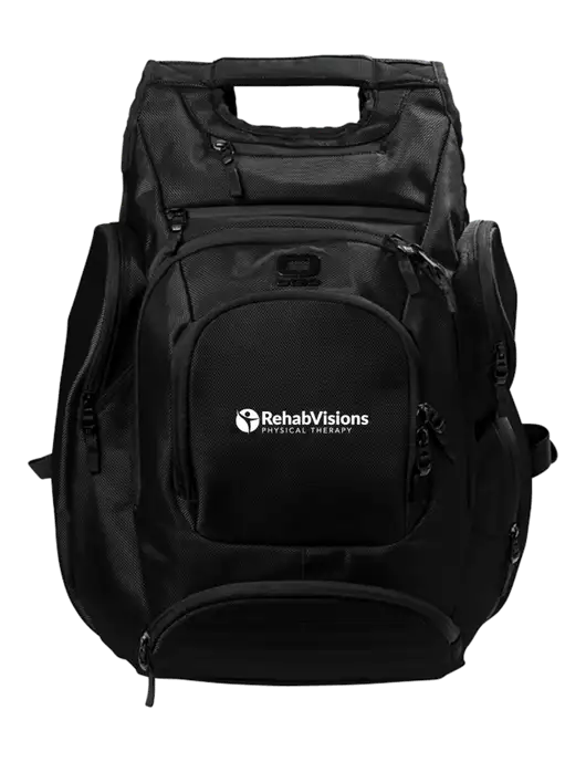 OGIO Blacktop Metro Ballistic Laptop Backpack w/RV Physical Therapy Logo