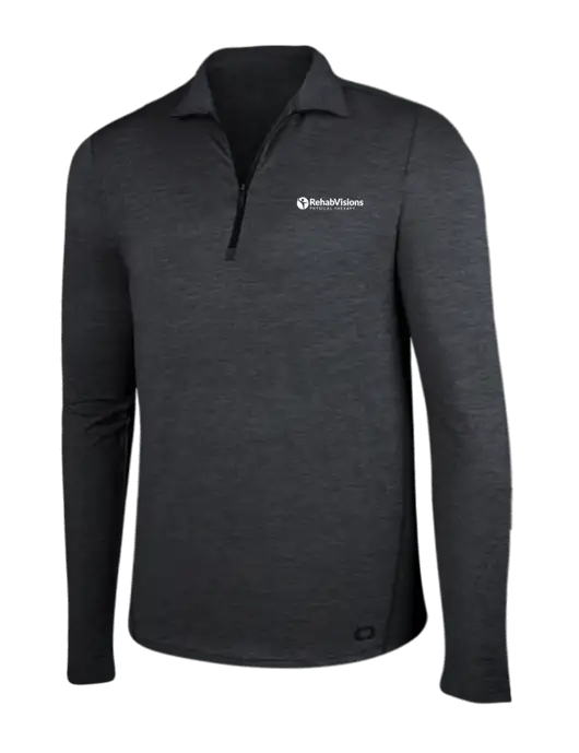 OGIO Blacktop Heather Endurance Force 1/4 Zip w/RV Physical Therapy Logo