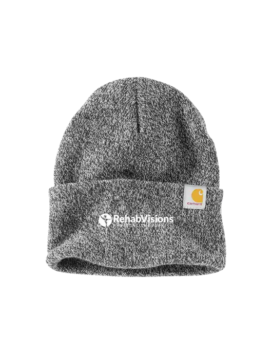 Carhartt Medium Grey Heather Watch Cap 2.0 w/RV Physical Therapy Logo