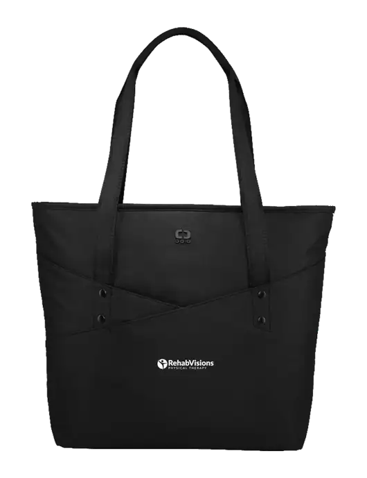 OGIO Black Downtown Tote 
 w/RV Physical Therapy Logo