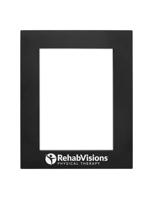 Black Aluminum Photo Frame, 5 x 7 w/RV Physical Therapy Logo