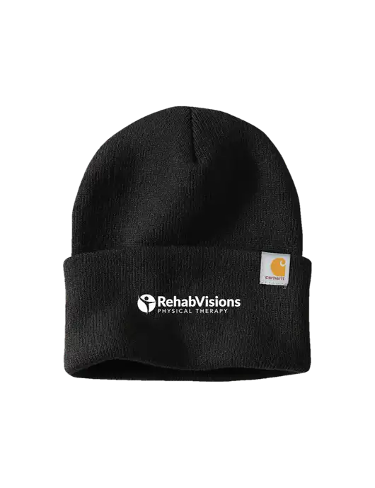 Carhartt Black Watch Cap 2.0 w/RV Physical Therapy Logo