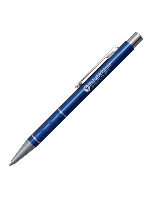 St George Blue Pen - Blue Ink w/RV Physical Therapy Logo