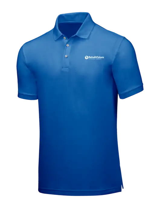 Dark Royal Core Classic Pique w/RV Physical Therapy Logo