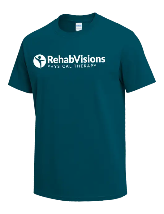 Dark Sapphire Heavyweight 6.1 oz T-Shirt w/RV Physical Therapy Logo