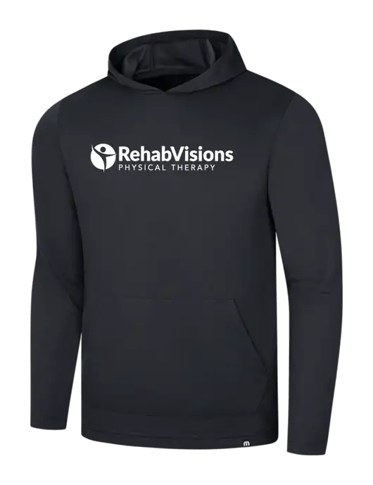 TravisMathew Black Coveside Hoodie w/RV Physical Therapy Logo