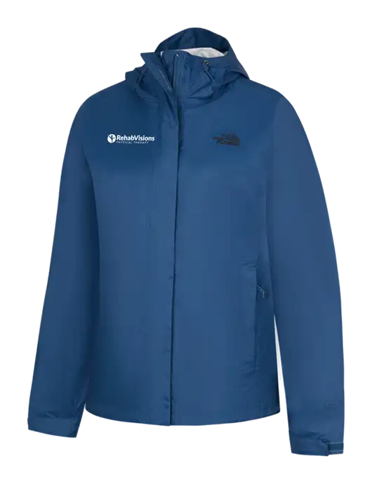 The North Face Womens Navy DryVent Rain Jacket w/RV Physical Therapy Logo