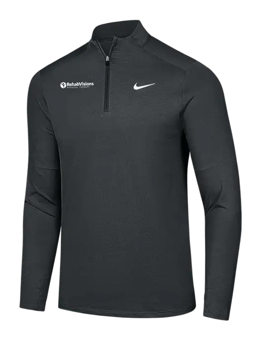 Nike Dark Grey Dri-FIT Element 1/2-Zip Pullover w/RV Physical Therapy Logo
